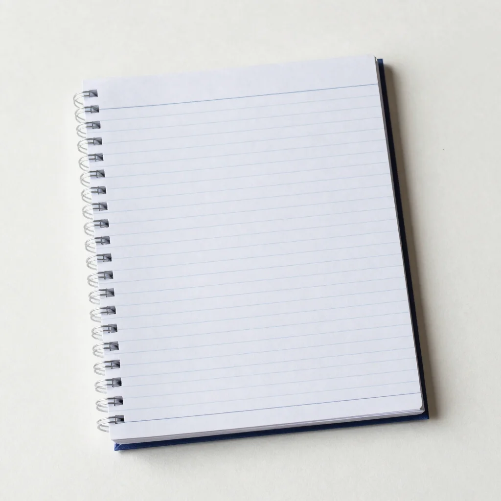 Navy Ruled Notebook