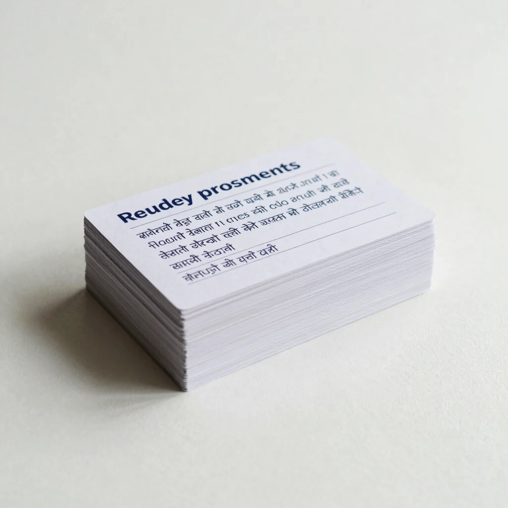 Bilingual Study Cards