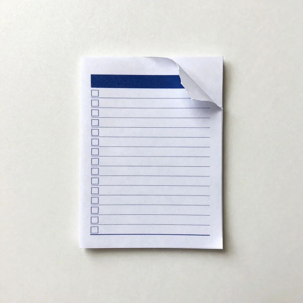 Academic Checklist Pad